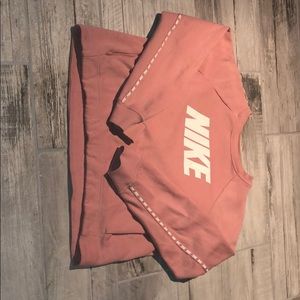 Pink/Rose Gold Nike Crewneck